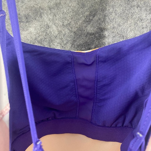 Lululemon Tank Top 4 Dancing Warrior Fitted Strappy Bleacher Stripe Athletic - Picture 7 of 14
